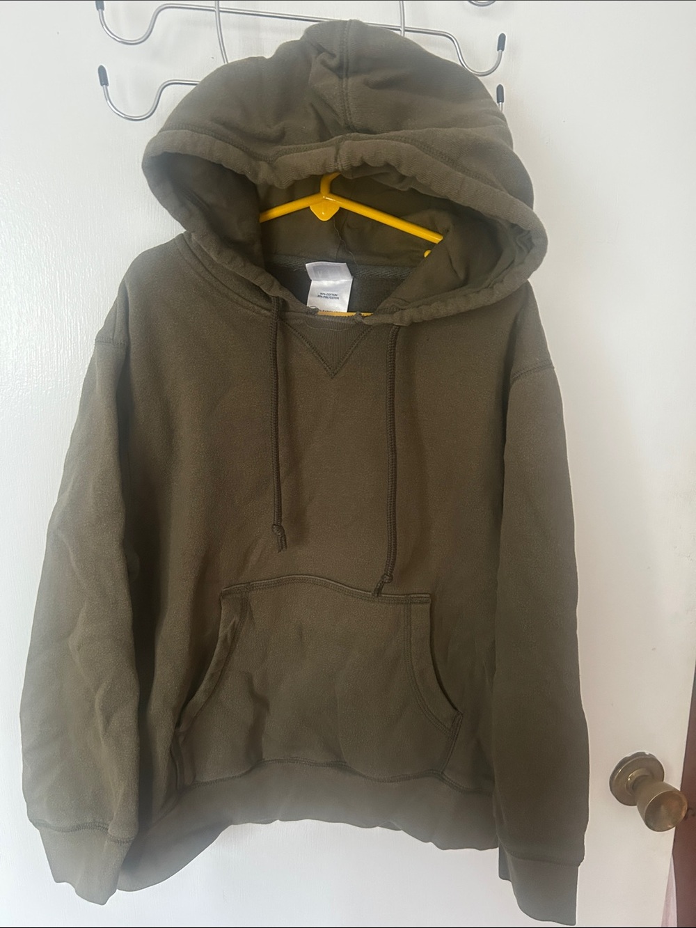 KFI Footlocker Olive Green Boys Hooded Sweatshirt - Classic Pullover size MD